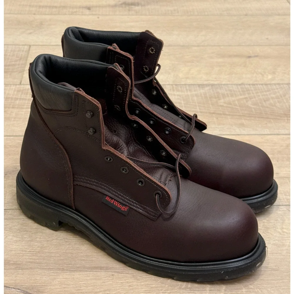 NEW RED WING 2406 SUPERSOLE 2.0 6-INCH SAFETY TOE BOOTS SZ 10.5 B
